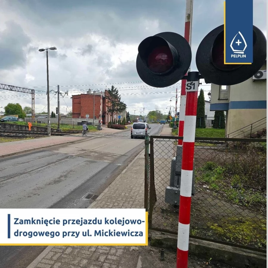Pelplin. Zamknięcie przejazdu kolejowo-drogowego przy ul. Mickiewicza