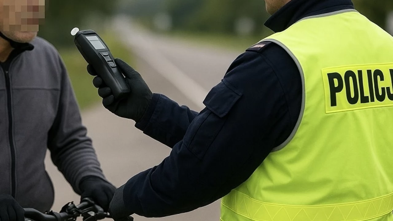 Pijani na drodze - jeden na rowerze, drugi za kierownicą. Obaj zatrzymani przez policjantów