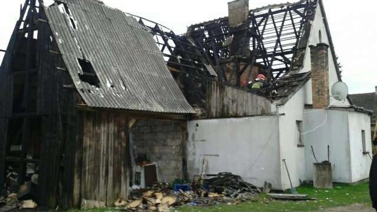 Płonął budynek jednorodzinny w Opaleniu