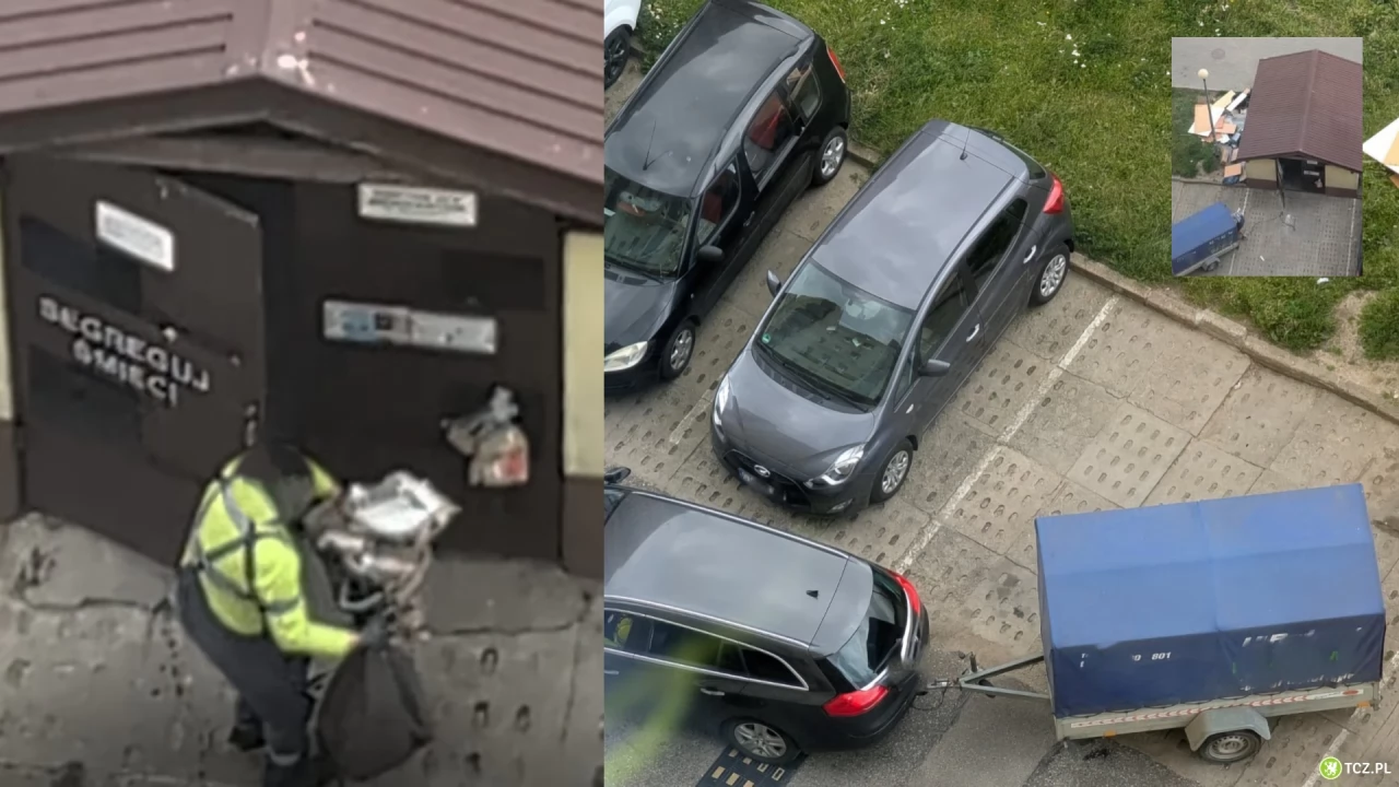 Podrzucanie śmieci pod oknami spółdzielni