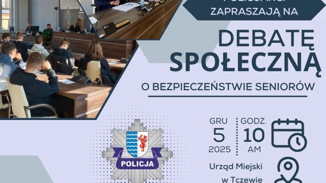 Policja zaprasza na debatę społeczną o bezpieczeństwie seniorów