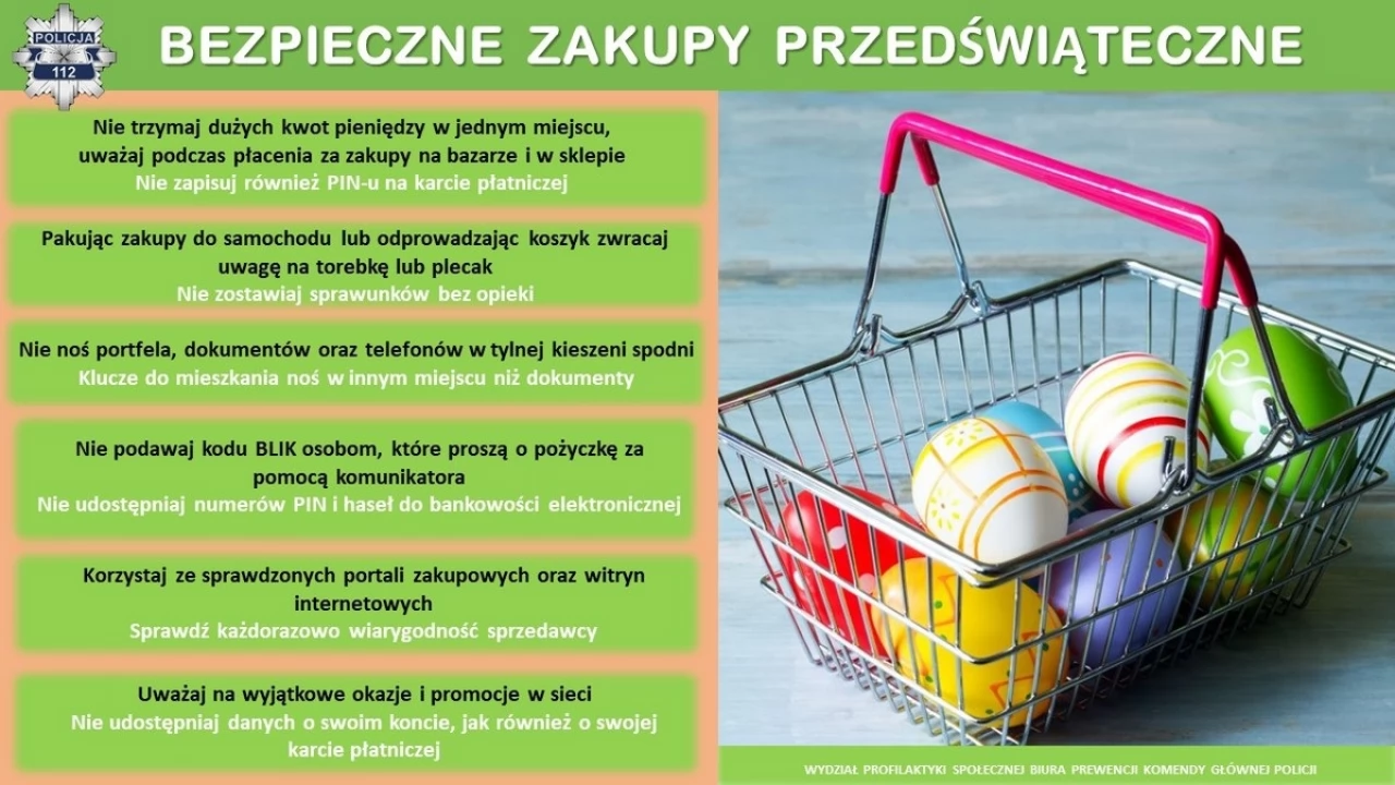 Policjanci ostrzegają - zachowaj ostrożność podczas zakupów
