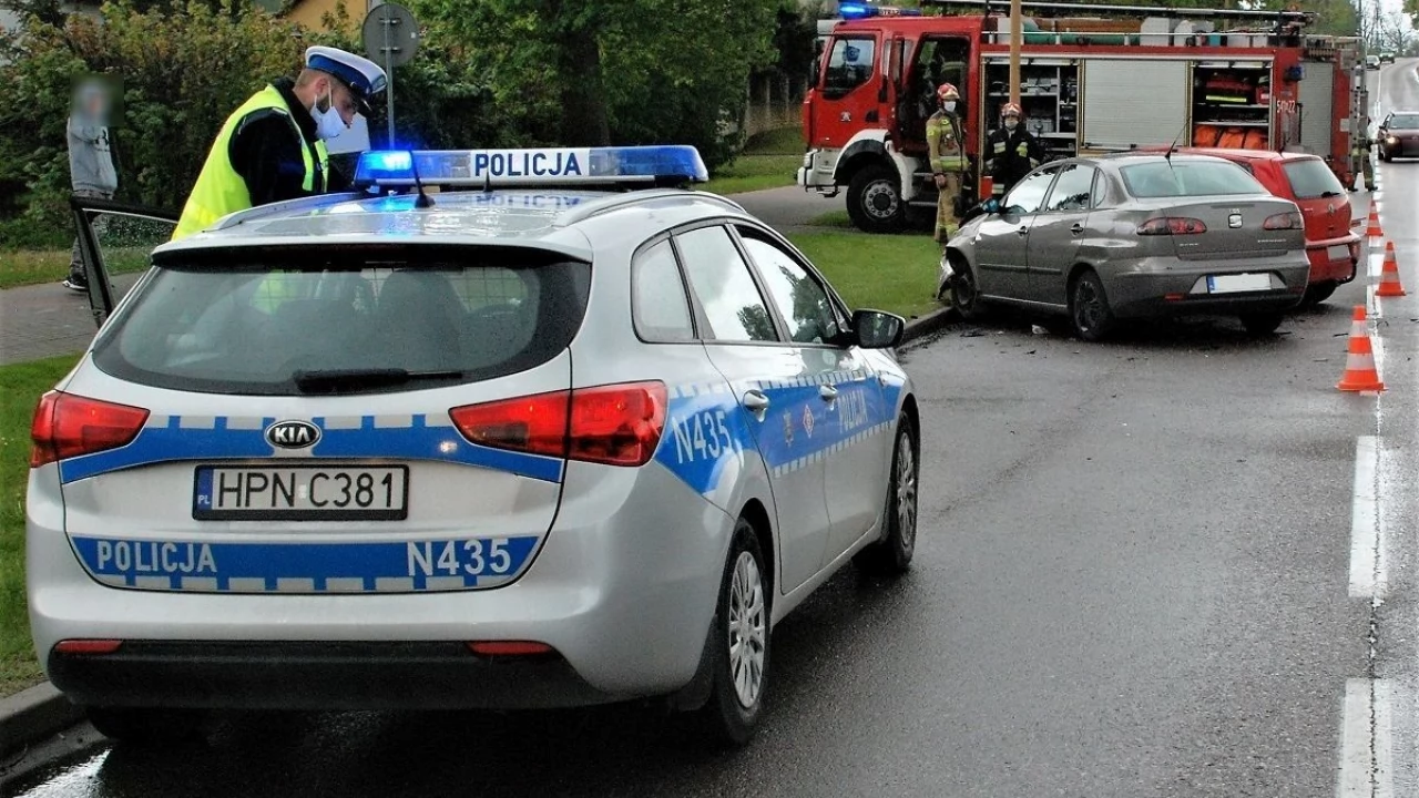 Policjanci zatrzymali prawo jazdy za spowodowanie wypadku