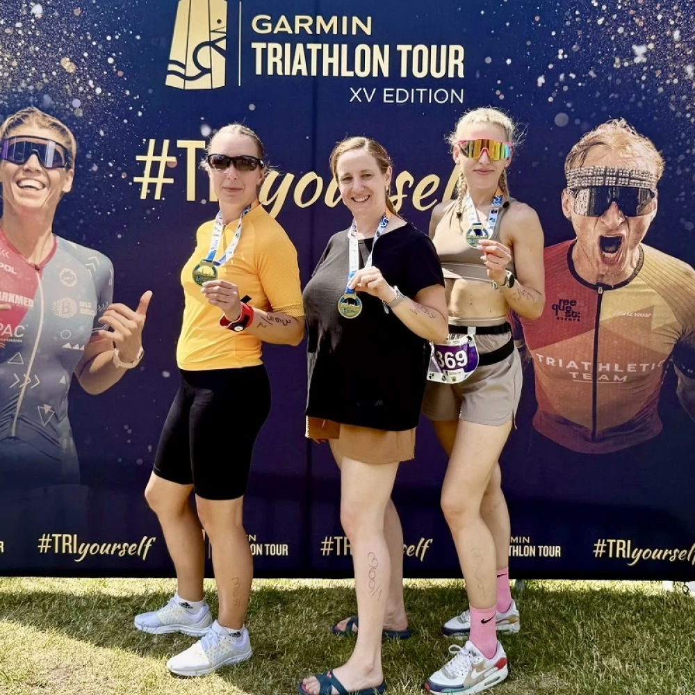 Policjantka z Tczewa na podium podczas Garmin Triathlon Tour