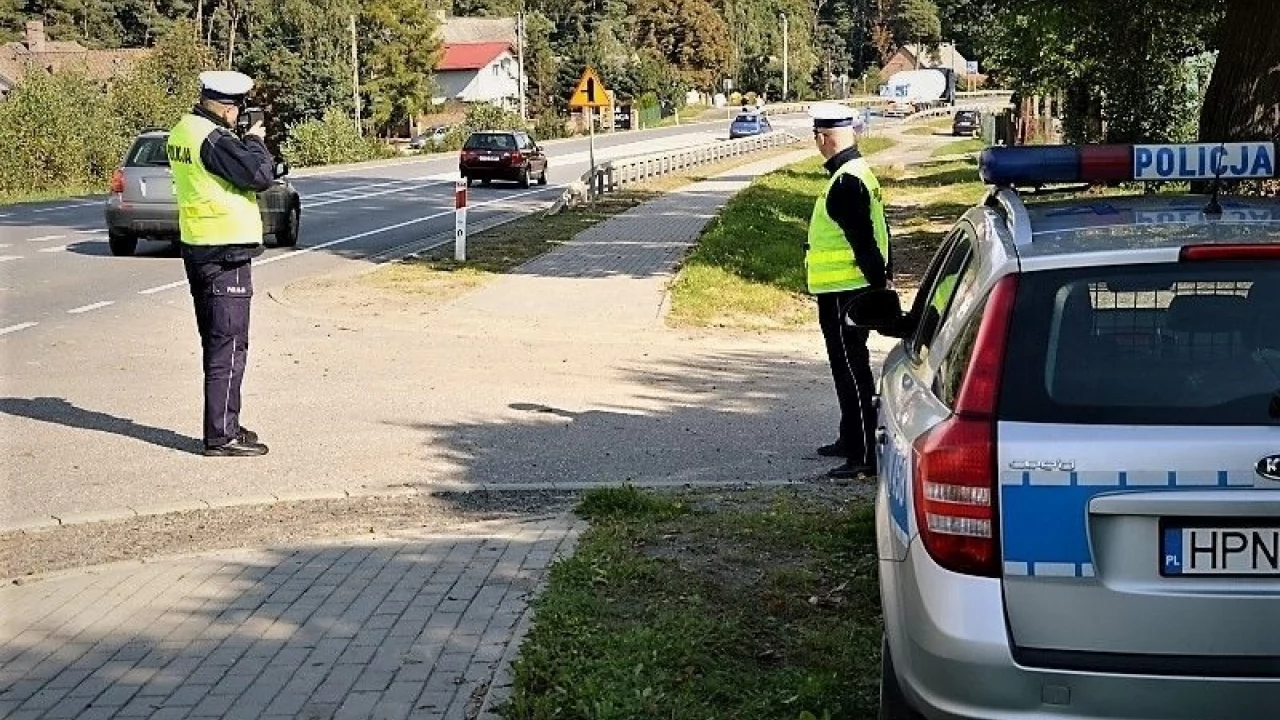 Policyjne działania na koniec wakacji - m. in. kaskadowy pomiar prędkości