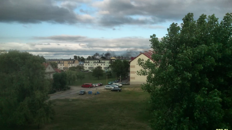 Pożar na ulicy Piaskowej