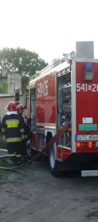 Pożar na ulicy Piaskowej