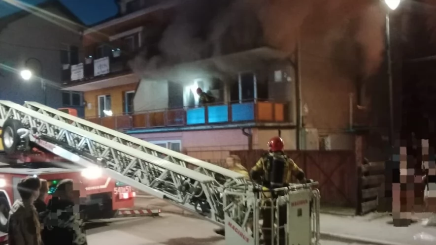 Pożar na Wąskiej w Tczewie
