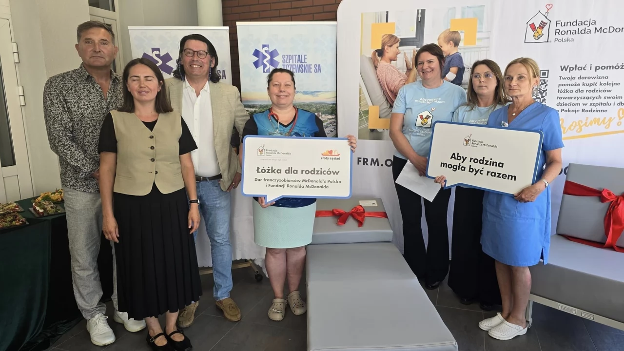 Prezent od Fundacji Ronalda McDonalda dla tczewskiego szpitala