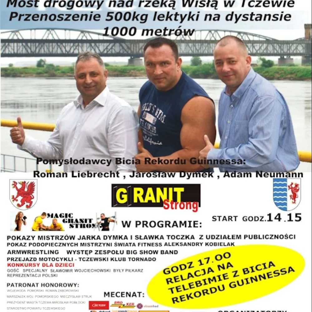 Próba bicia Rekordu Guinnessa. Festiwal Sportów Siłowych Magic Granit Strong