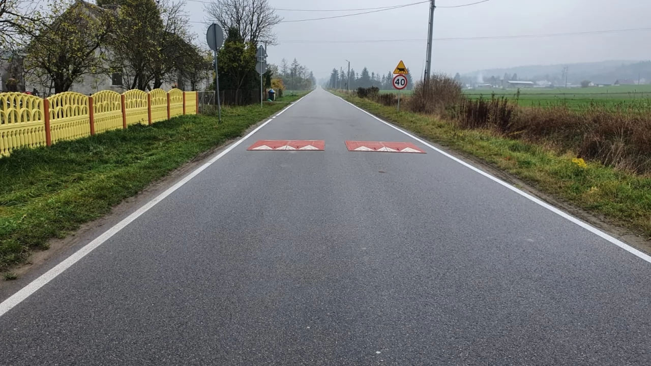 Progi zwalniające na ul. Józefa Czyżewskiego w Opaleniu