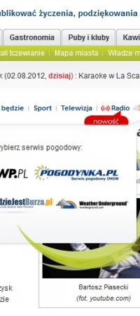 Pogoda w serwisie Tcz.pl