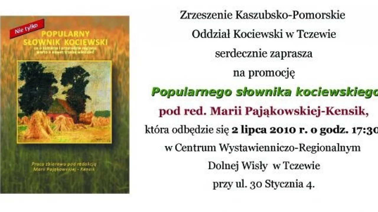 Promocja słownika kociewskiego