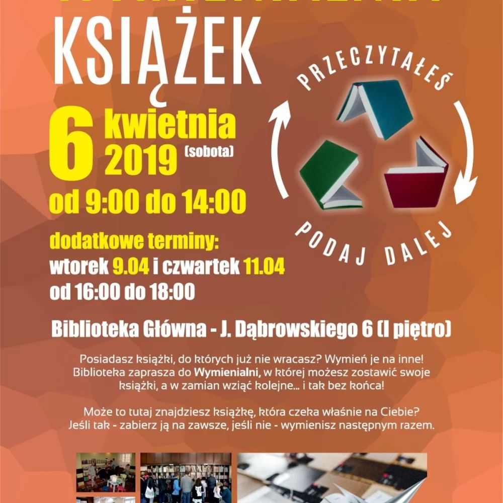 Przeczytałeś - podaj dalej. Wymienialnia książek