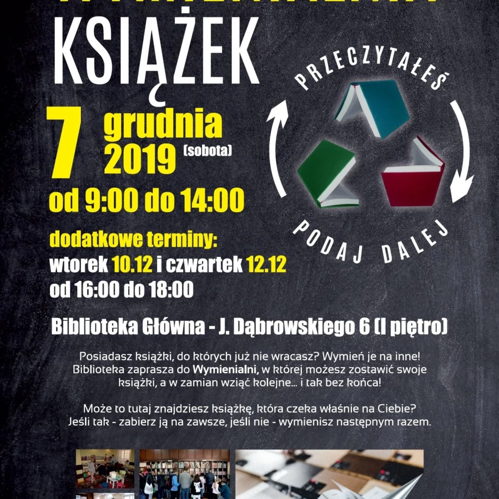 Przeczytałeś - podaj dalej. Wymienialnia książek