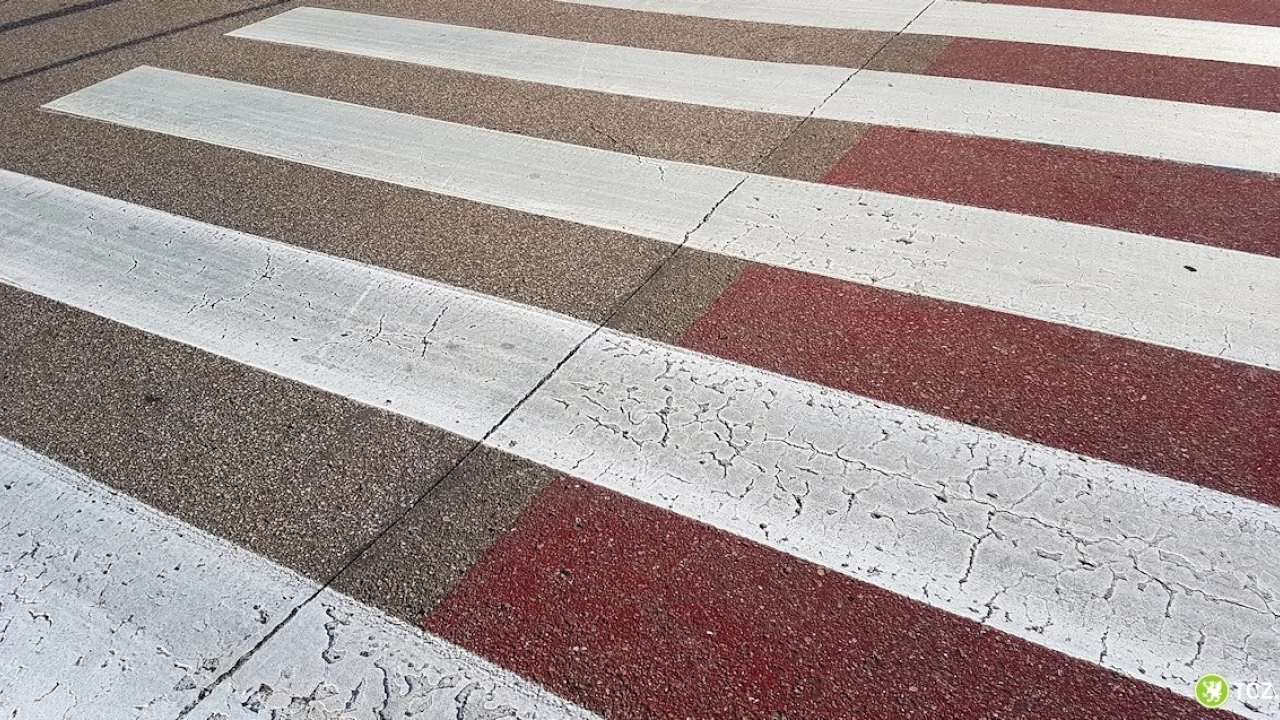 Przejście dla pieszych na alei Zwycięstwa