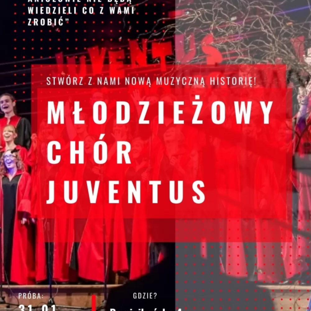 Przyjdź i dołącz do Młodzieżowego Chóru Juventus