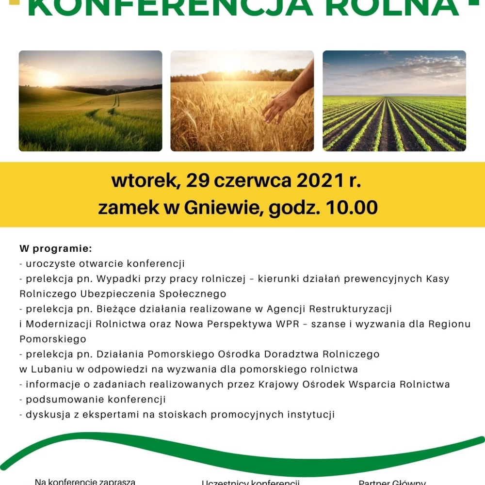 Regionalna Konferencja Rolna w Gniewie już 29 czerwca
