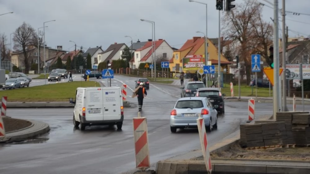 Remont dk 91 na półmetku