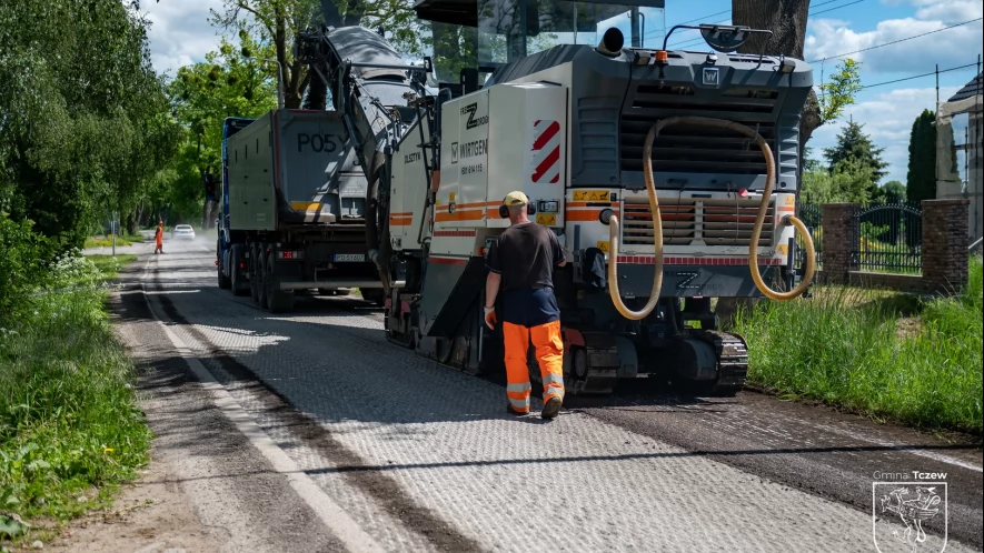 Remont ulicy Szkolnej i Motławskiej w Tczewskich Łąkach wystartował
