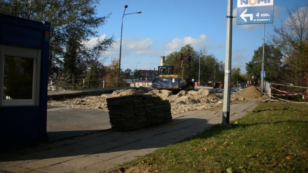 Roboty na wiadukcie przy 1 Maja