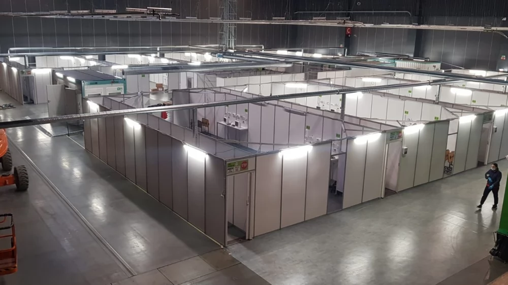 Ruszył szpital tymczasowy Amber Expo