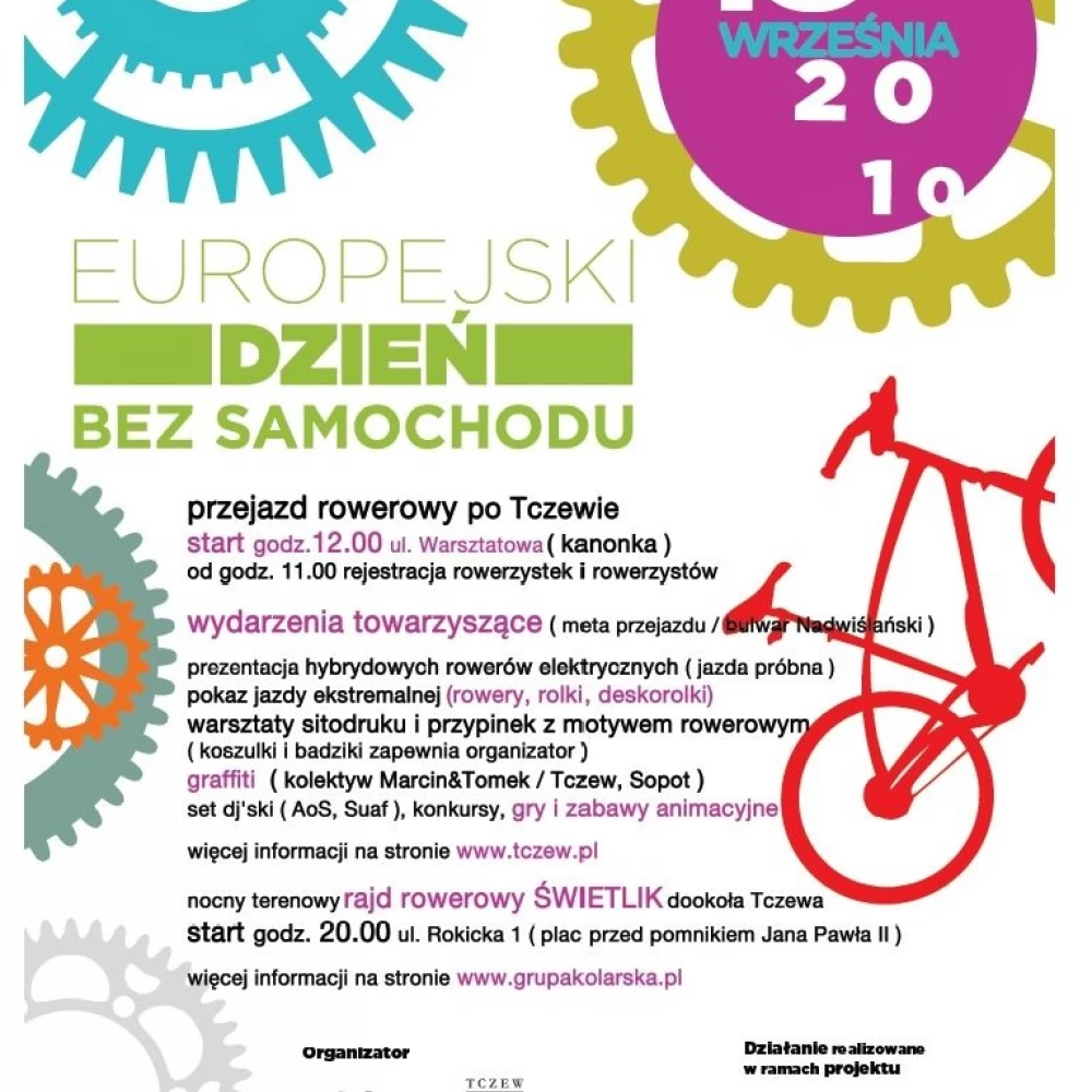 Samochód zostaw w garażu - jutro (18.09) przesiądź się na rower