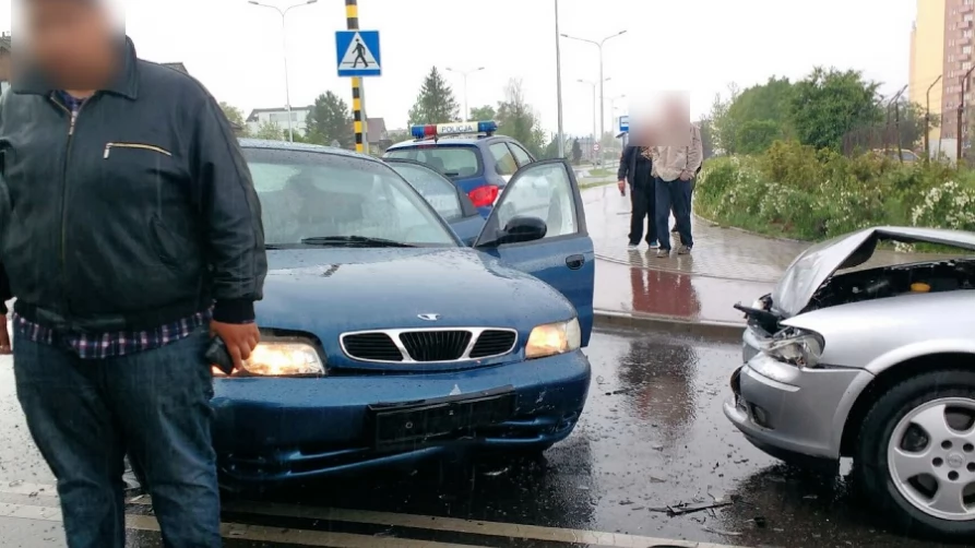 Zderzenie trzech aut na Suchostrzygach (13.05.2016)