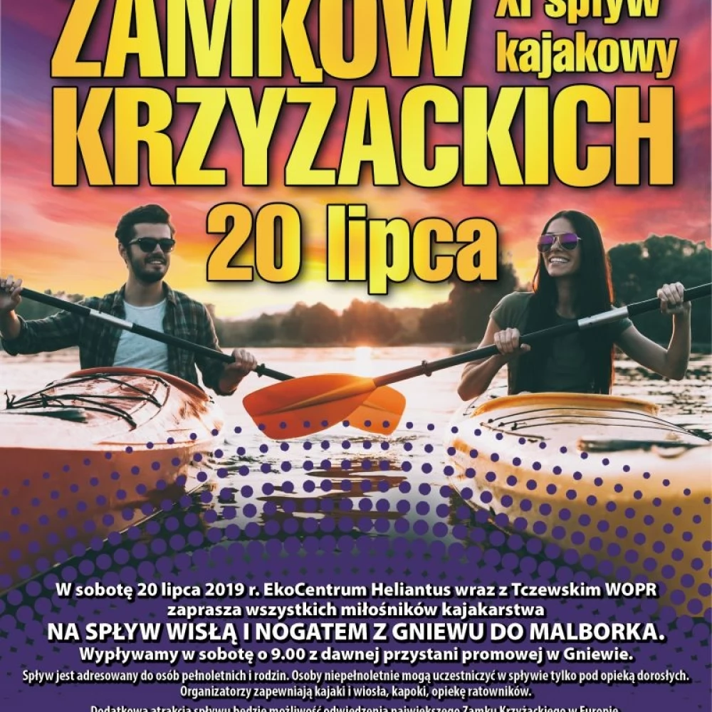 Spływ kajakowy Szlakiem Zamków Krzyżackich
