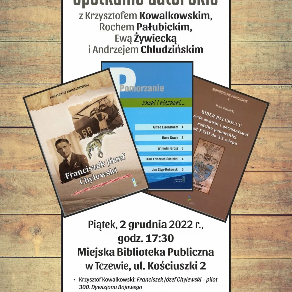 Spotkanie autorskie z Krzysztofem Kowalkowskim, Rochem Pałubickim i Andrzejem Chludzińskim