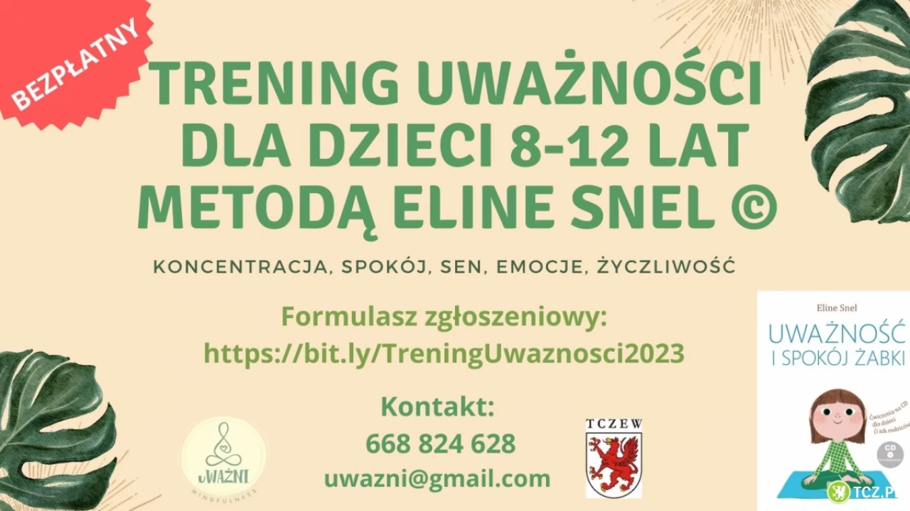 Spotkanie informacyjne o bezpłatnym Treningu Uważności dla dzieci metodą Eline Snel