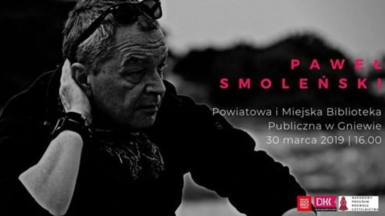 Sspotkanie autorskie z Pawłem Smoleńskim w bibliotece w Gniewie