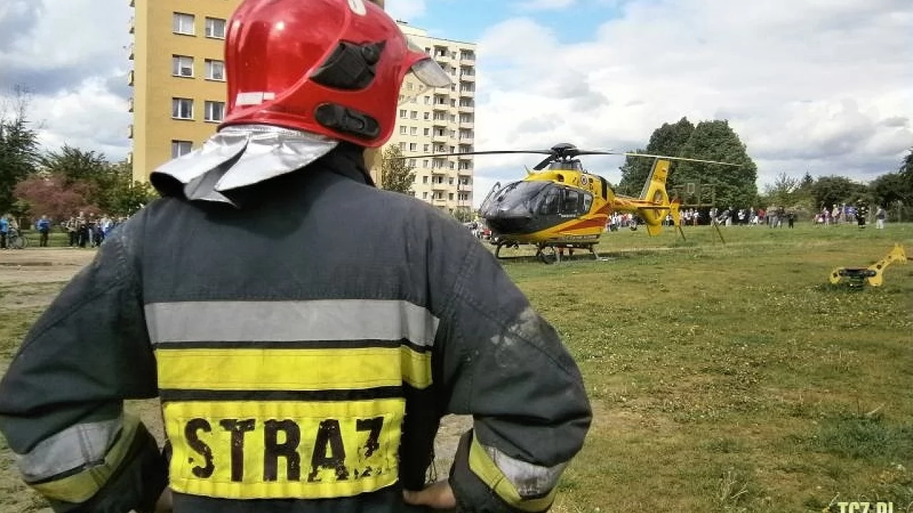 Strażacy pomagali usuwać skutki wypadków