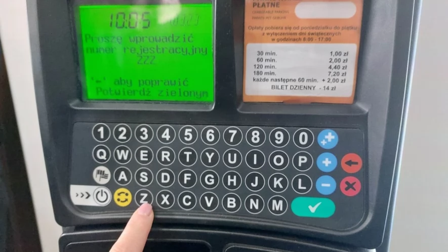 Strefy płatnego parkowania na sesji
