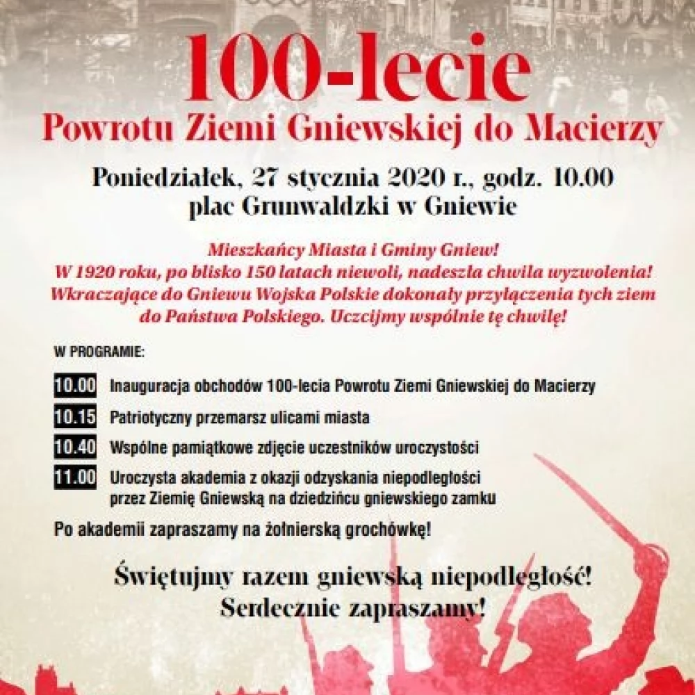 Stulecie powrotu Ziemi Gniewskiej do Macierzy