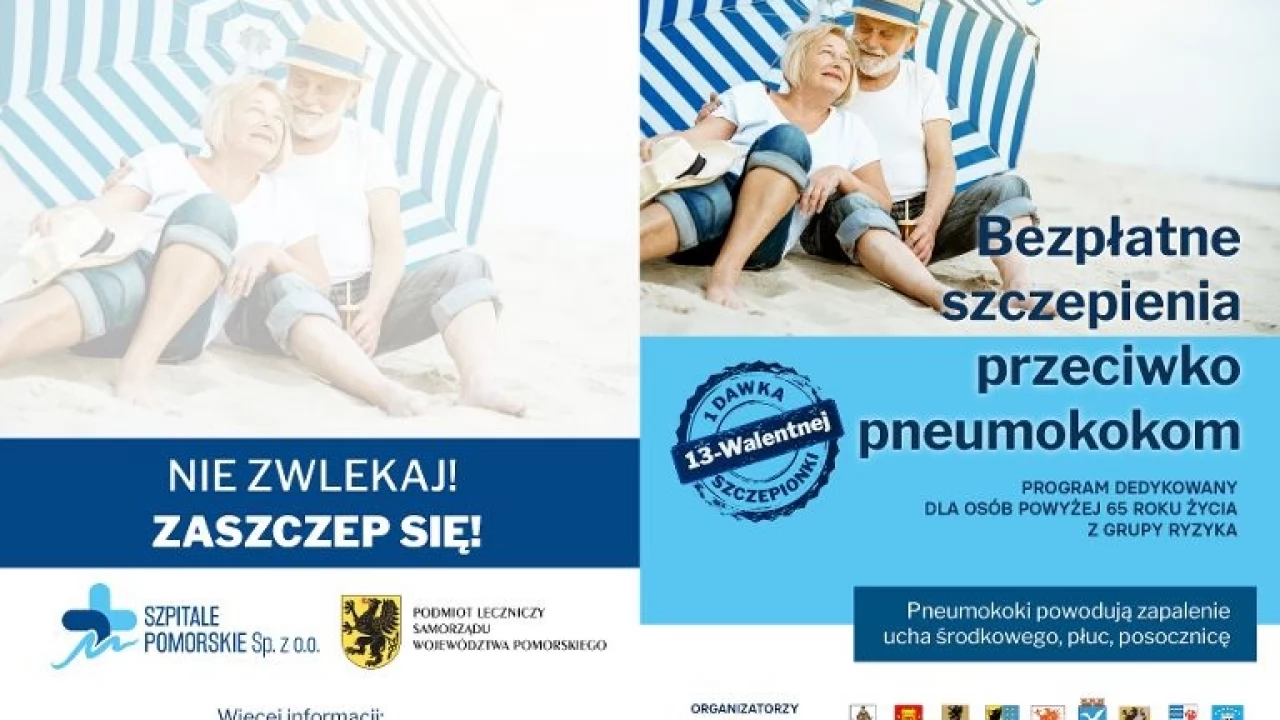 Szczepienia przeciw pneumokokom dla osób pow. 65+ z grupy ryzyka