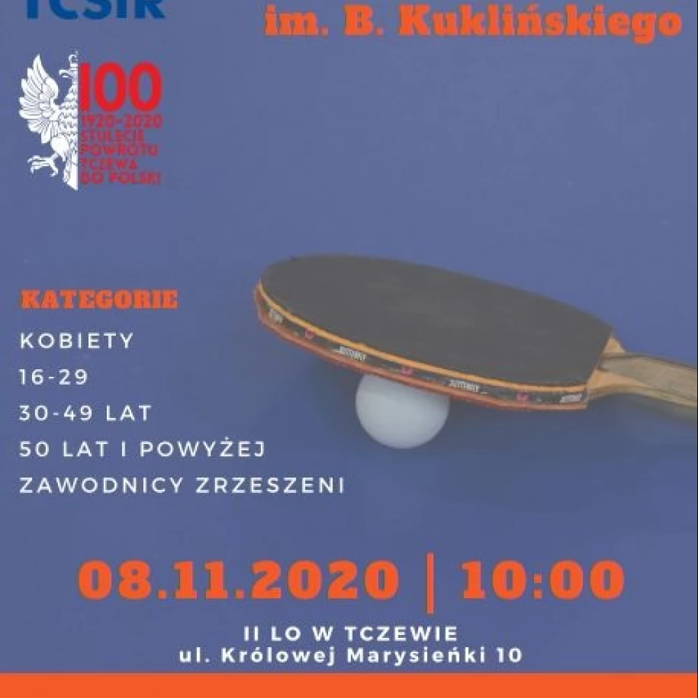 TCSiR zaprasza na Turniej Tenisa Stołowego