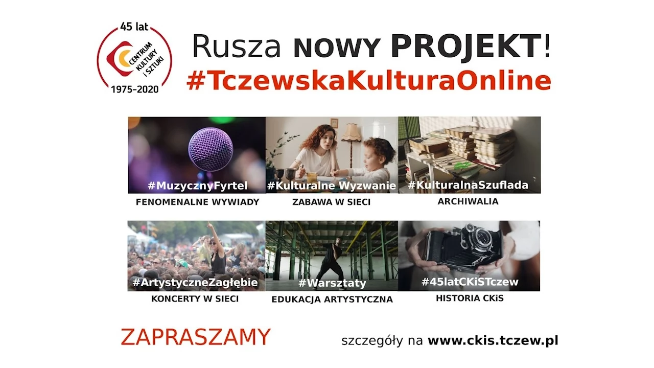 #TczewskaKulturaOnline. CKiS rusza z nowym projektem
