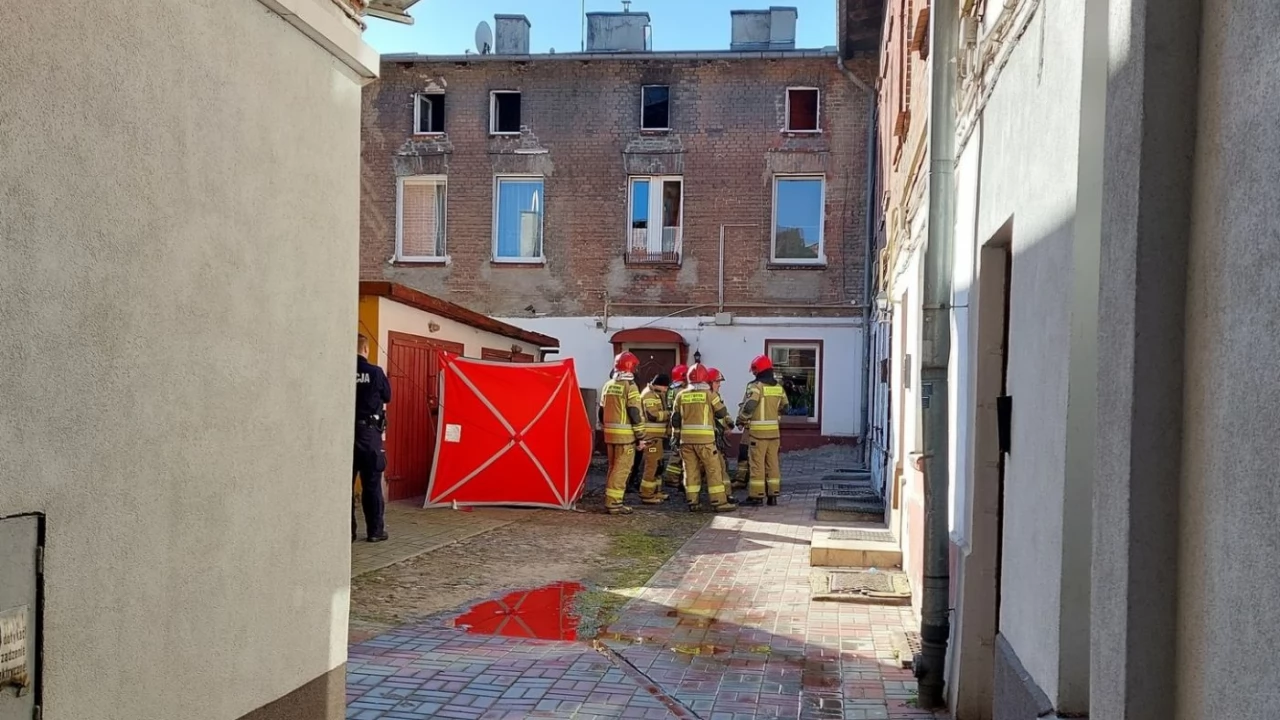 Tragiczny pożar na ul. Kościuszki. Jedna ofiara śmiertelna