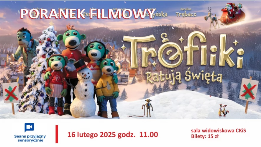 Trefliki ratują święta - Poranek Filmowy Przyjazny Sensorycznie - projekcja filmowa dla dzieci