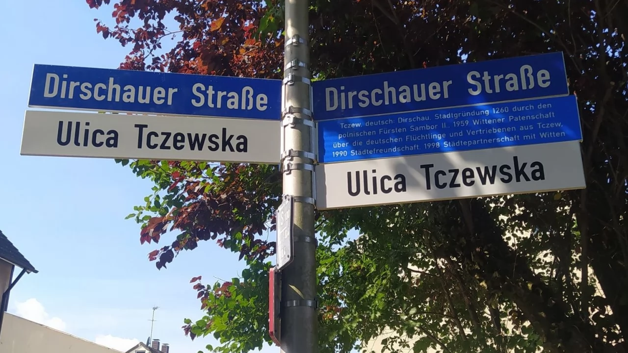 Ulica Tczewska w niemieckim Witten