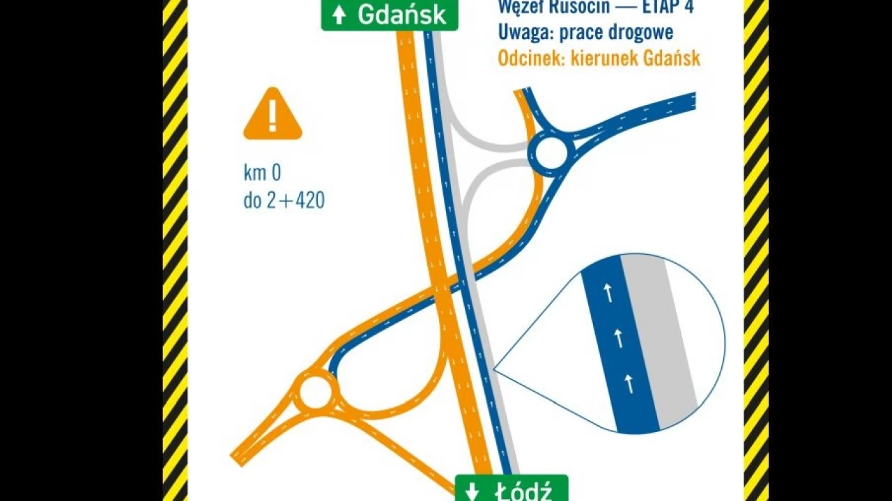Uwaga kierowcy - kolejny etap prac na A1