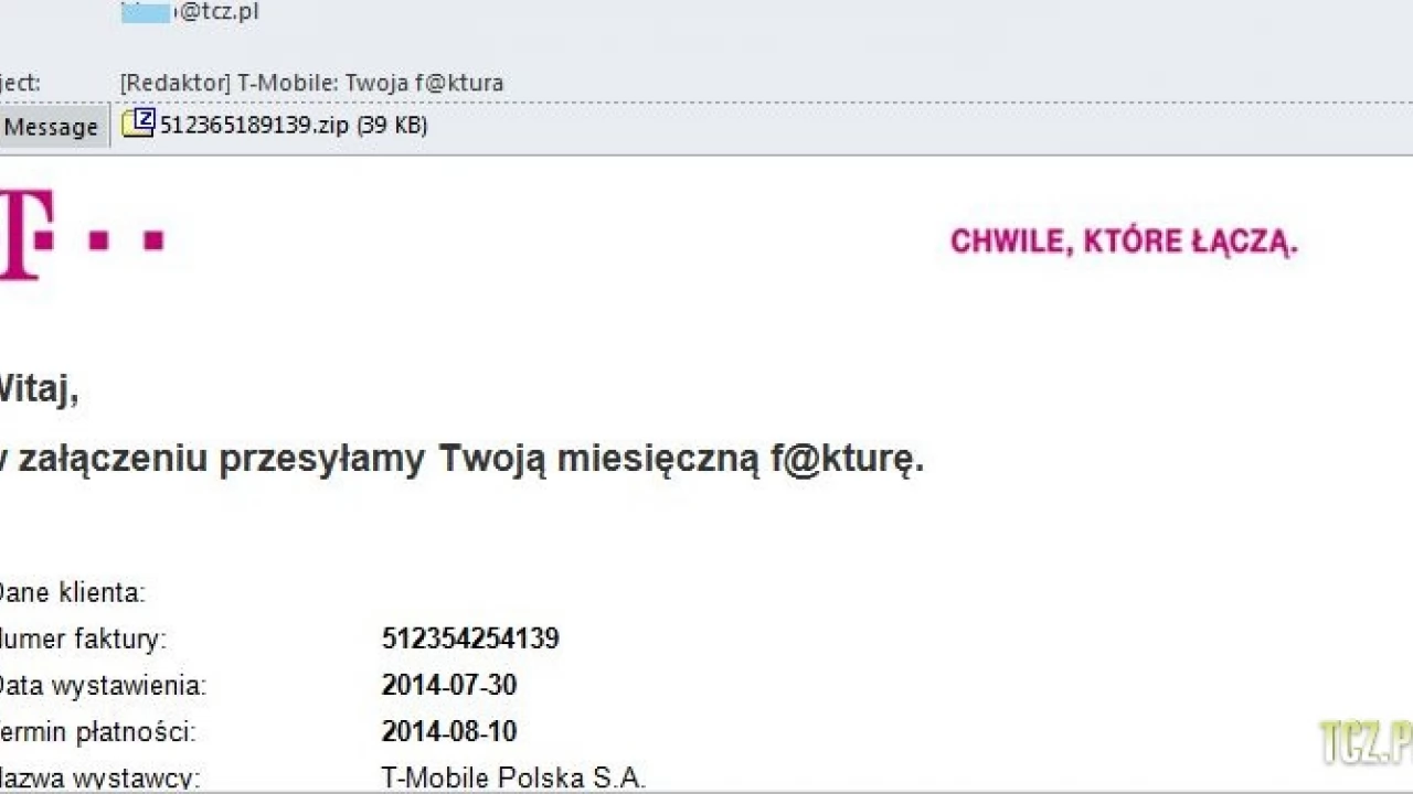 Uwaga na fałszywe faktury!