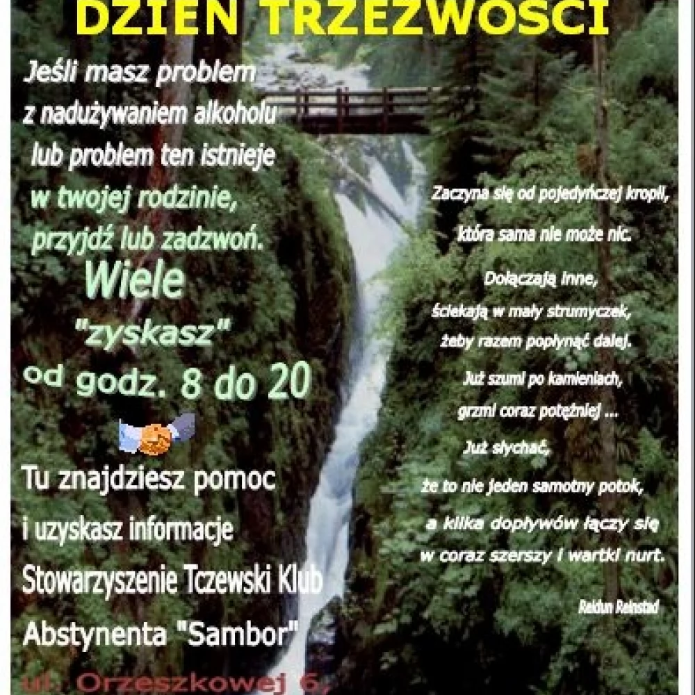 W poniedziałek (02.04) Dzień Trzeźwości