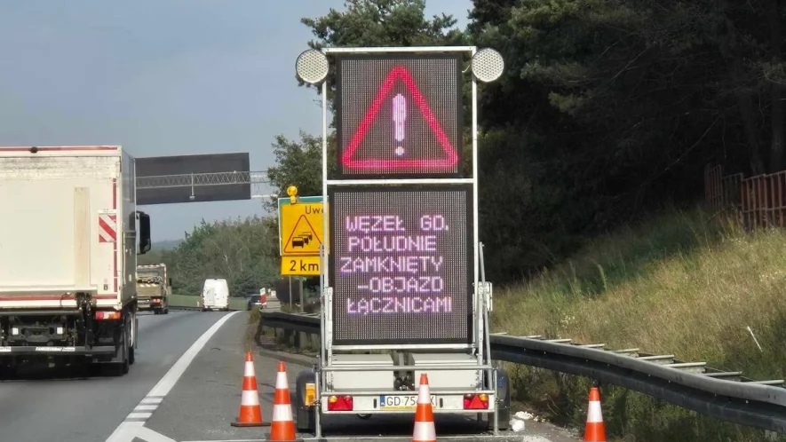 Ważna zmiana dla kierowców na węźle Gdańsk Południe