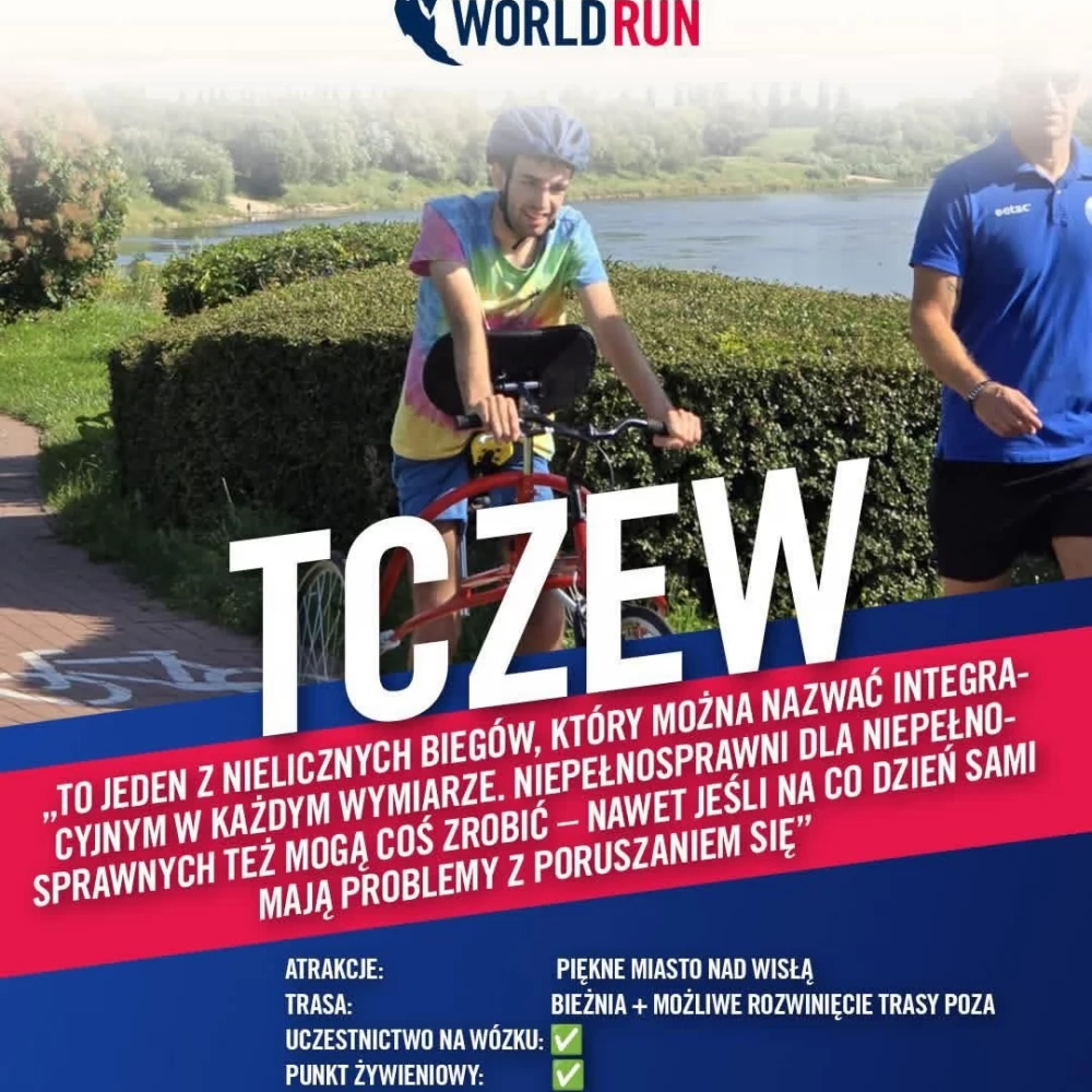 Wings for Life World, pierwszy taki bieg w Tczewie. Tu meta goni biegacza