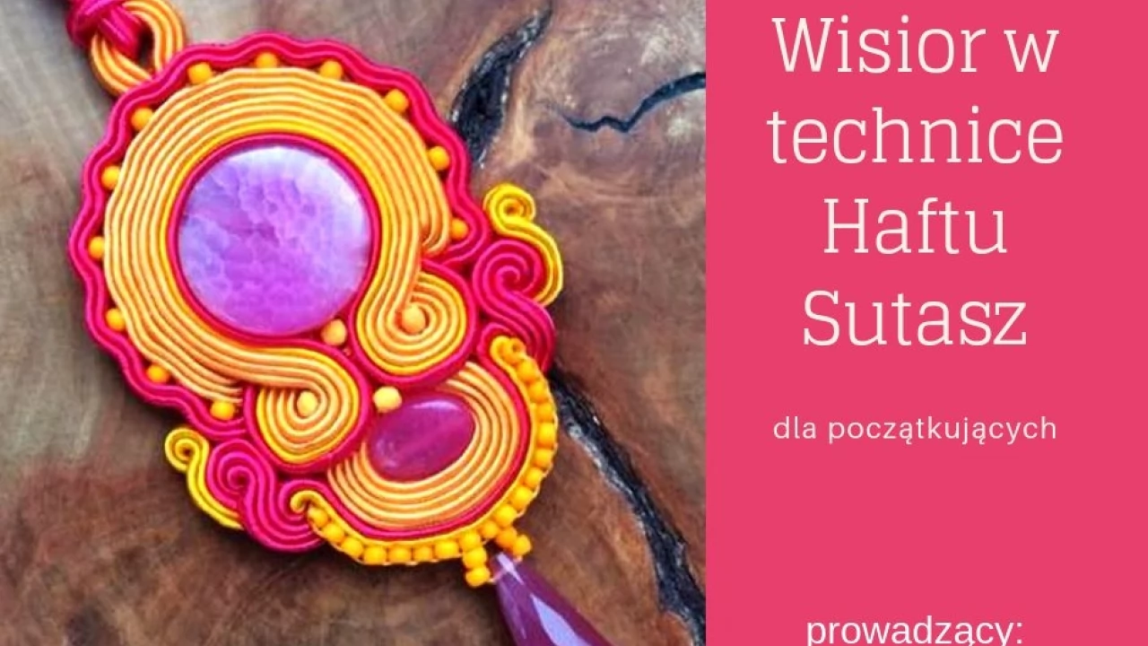 Wisior w technice haftu sutasz