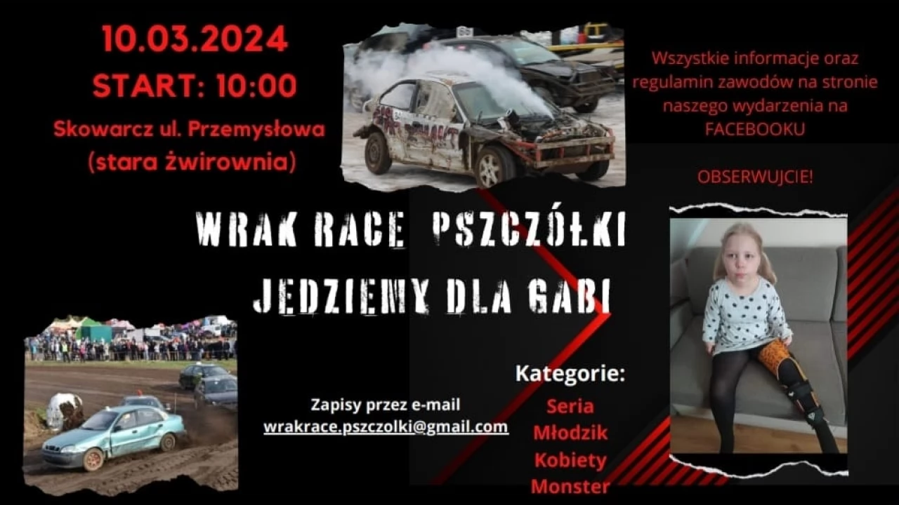 Wrak Race dla chorej Gabrysi