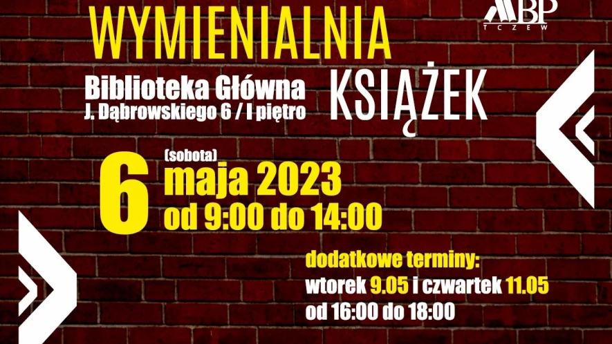 Wymienialnia Książek już w sobotę