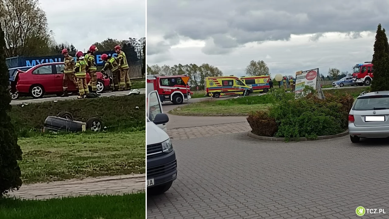 Wypadek pod Tczewem. Cztery osoby potrzebują pomocy